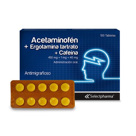 Acetaminofén + Ergotamina + Cafeína